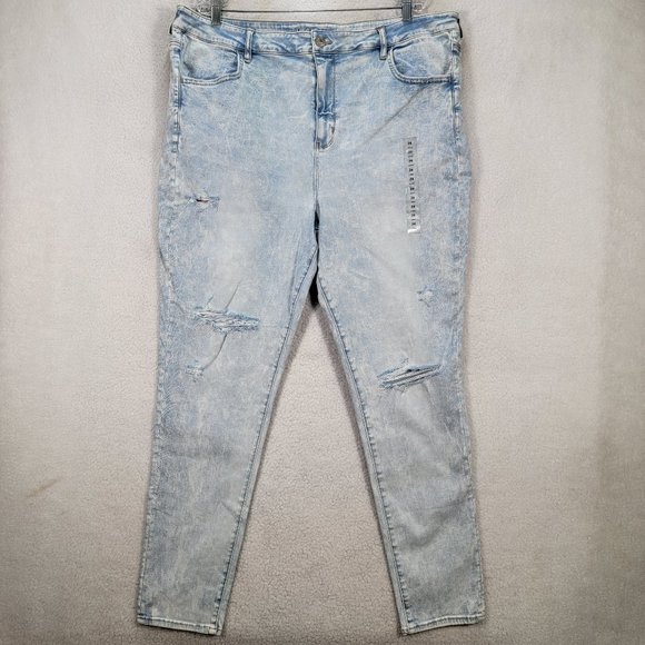American Eagle Outfitters Denim - NEW American Eagle Plus Size Tall Blue Denim Stretch High Rise Jegging Jeans